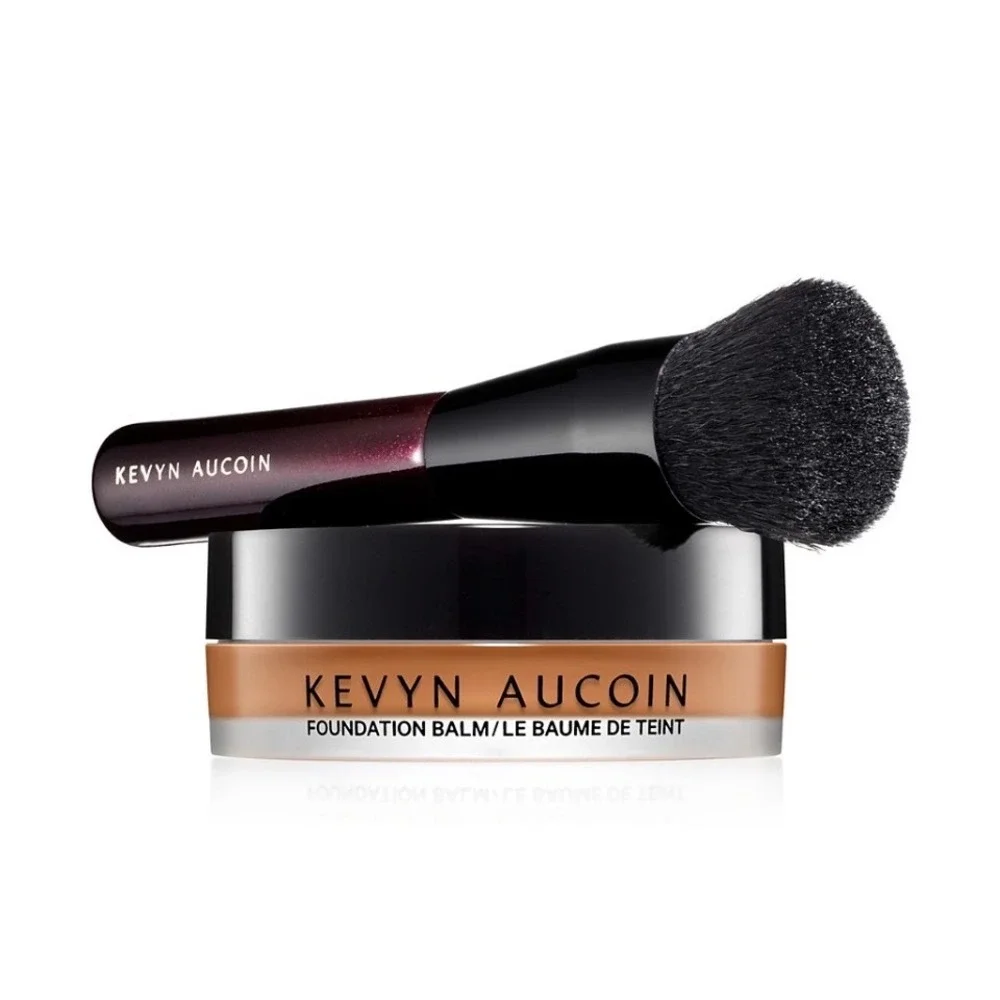 NEW Kevyn Aucoin Foundation Balm Deep FB13 Full Coverage Cream with Brush